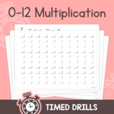 Multiplication Drills (0-12) – 2nd, 3rd, 4th Grade Multipl
