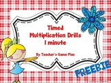 Multiplication Drills 1 Minute Teaching Resources | TpT