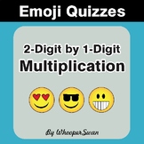 Multiplication Emoji Quiz (2-Digit by 1-Digit)