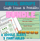 Multiplication Equal Groups Lesson and Printables BUNDLE