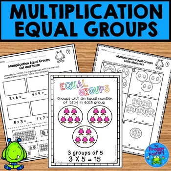 multiplication equal groups worksheets no prep printables by the froggy