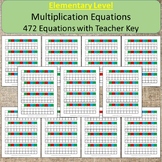 Multiplication Equations Montessori Math Elementary Homeschool