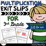 Multiplication Exit Ticket Slips 3rd Grade