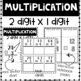 Multiplication 2x1 Digit Task Cards