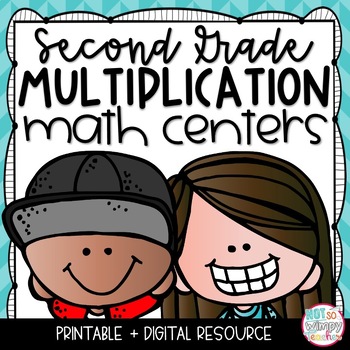 Preview of Multiplication FREE Math Centers SECOND GRADE