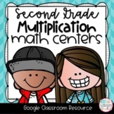 Multiplication FREE Math Centers for GOOGLE Classroom SECO