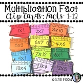 Multiplication Fact Clip Cards: Facts 1-12