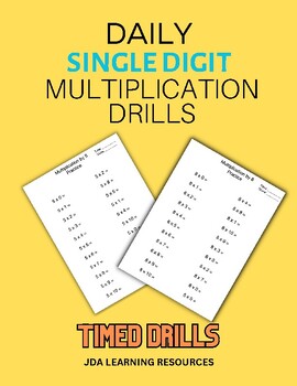 Preview of Multiplication Fact Drills 0-10( Master Multiplication Facts)