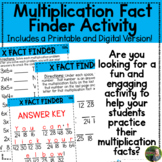 Multiplication Fact Finder Activity- Digital and Printable