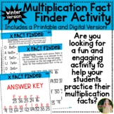 Multiplication Fact Finder: Winter Version- Digital and Pr