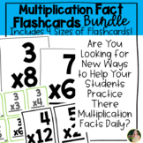 Multiplication Fact Flashcards- 4 Sizes Included!