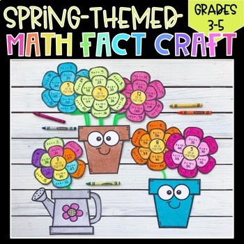 Preview of Multiplication Fact Flowers Craft