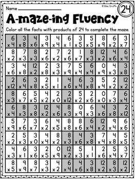 worksheet family 2nd fact grade Facts games to Fun multiplication Practice: Multiplication