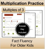 Multiplication Groups of 3 Fact Fluency Guided Practice