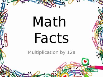 Preview of Multiplication Fact Fluency Brain Breaks - Multiplication by 12s