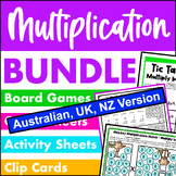 Multiplication Fact Fluency Bundle Games and Activities [A