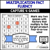 Multiplication Fact Fluency Capture 4 Games | Print and Di