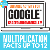 Multiplication Fact Fluency Digital Activities for Google™