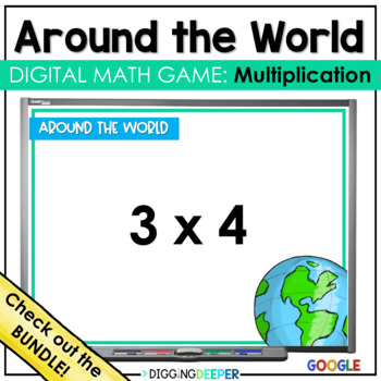Preview of Multiplication Fact Fluency Game - Around the World