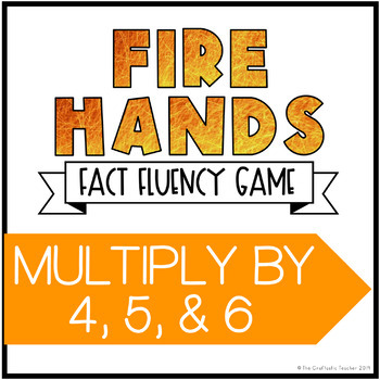 Preview of Multiplication Fact Fluency Game - Fire Hands - Set 2