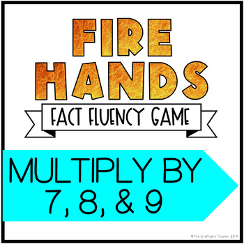 Preview of Multiplication Fact Fluency Game - Fire Hands - Set 3