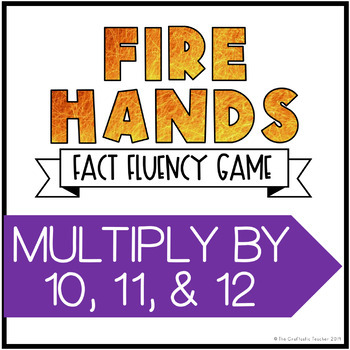 Preview of Multiplication Fact Fluency Game - Fire Hands - Set 4