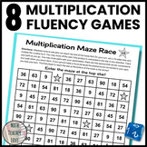 Multiplication Fact Fluency Games: Maze Race 2s, 3s, 4s, 5