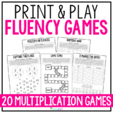 Multiplication Fact Fluency Games | Printable No Prep Math Ganes