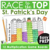 Multiplication Fact Fluency Games for St. Patrick's Day