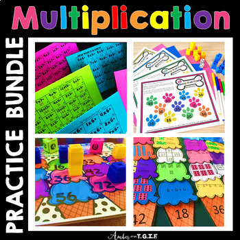 Preview of Multiplication Fact Fluency Practice BUNDLE - Multiplication Activities