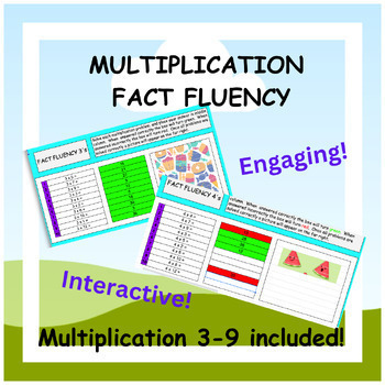 Preview of Multiplication Fact Fluency- Self Checking Activity