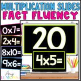 Multiplication Fact Fluency Slides for Fact Master Practic