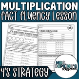 3rd Grade Multiplication Fact Fluency for 4s Strategy Less