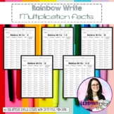 Multiplication Fact Fluency Strategy - Rainbow Write