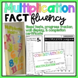 Multiplication Fact Fluency - Tests 0-12, Progress, Wall D