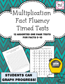 Preview of Multiplication Fact Fluency Timed Tests