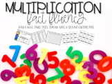 Multiplication Fact Fluency (Timed Tests, Flash Cards, Cer
