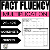 Multiplication Fact Fluency Worksheets