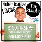 Multiplication Fact Fluency Worksheets BUNDLE
