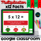 Multiplication Fact Fluency x12 Facts Digital Game Christm