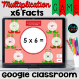 Multiplication Fact Fluency x6 Facts Digital Game Christmas Theme