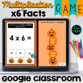 Multiplication Fact Fluency x6 Facts Digital Game Fall Theme