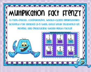 Preview of Multiplication Fact Frenzy SMARTBoard Flashcard Activity