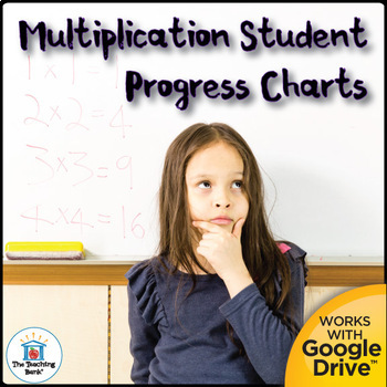Preview of Multiplication Fact Mastery Student Progress Chart and Assessments