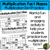 Multiplication Fact Mazes Upper Elementary | Digital & Printable