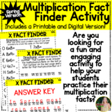 Multiplication Fact Practice Activity for Spring | Digital