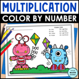 Multiplication Fact Practice Color by Number Free Printabl