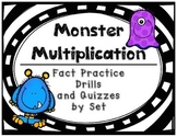 Multiplication Fact Practice Drills and Quizzes by Set