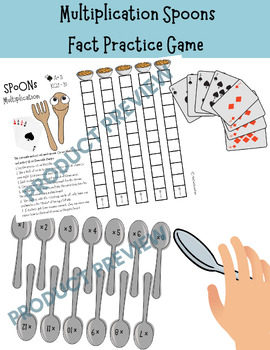 Preview of Multiplication Fact Practice Game Board - Math Centers