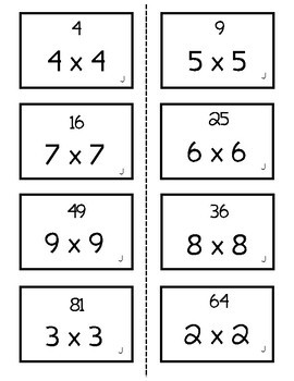 Multiplication Fact Practice - Line Them Up by Teaching High School Math